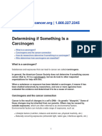 Determining If Something Is A Carcinogen