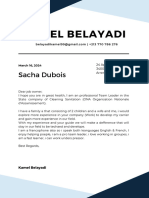 Blue Minimal Professional Software Engineer Cover Letter