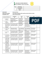 Rubrics Acetic Acid Test 1