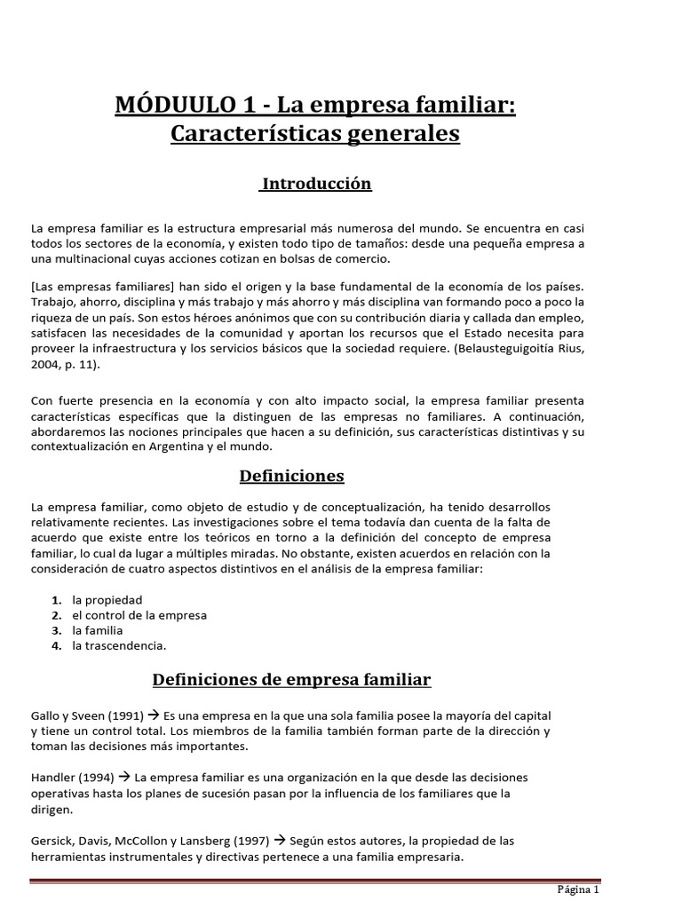 Características de la Empresa Familiar | PDF | Business | Las emociones