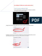 Instructivo para Configurar Tablet Con Cuenta Sanluis