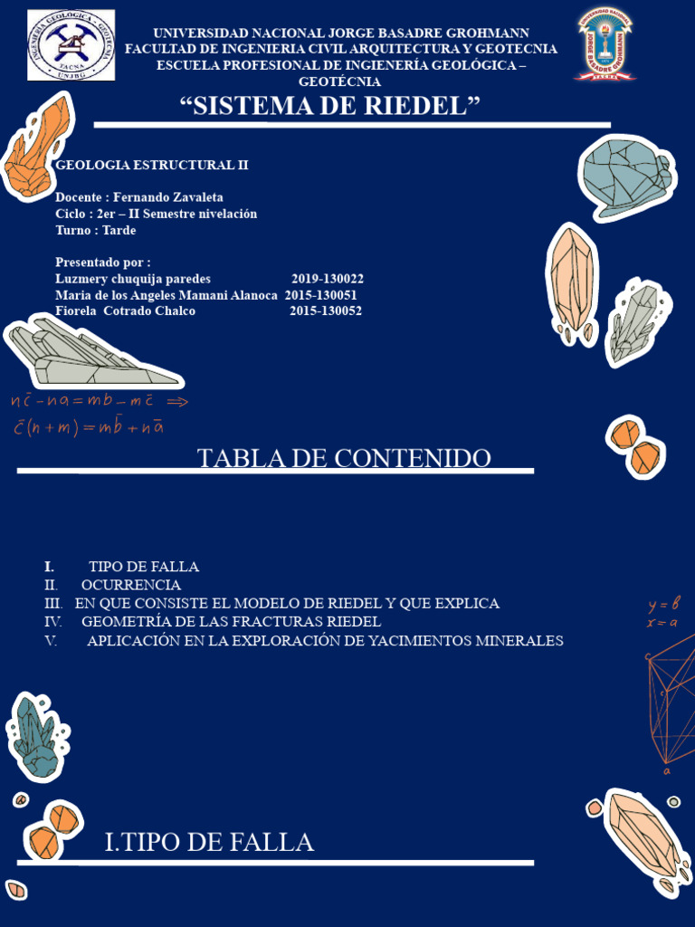 Modelo Riedel en Geología Estructural | PDF | Falla (geología) | Fractura