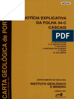 Icia Explicativa Da Folha 34-C Cascais: Nstituto Geológico E Mineiro