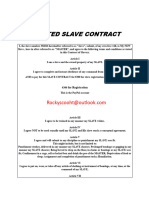 Devoted Slave Contract