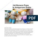 PDF Croche Boneca Pupa Receita de Amigurumi Gratis