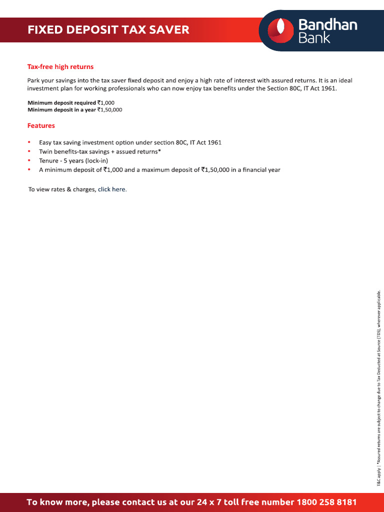 Tax Saver FD 04012024 PDF