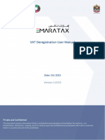 VAT Deregisteration User Manual
