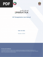 VAT Deregisteration User Manual