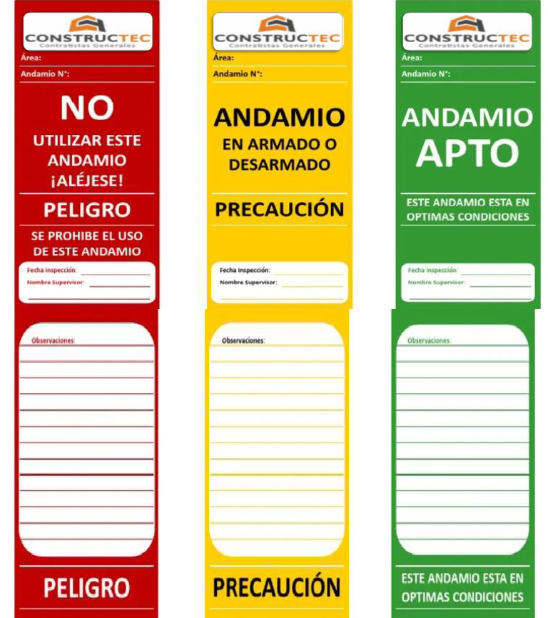 Señales De Seguridad Andamio Pdf