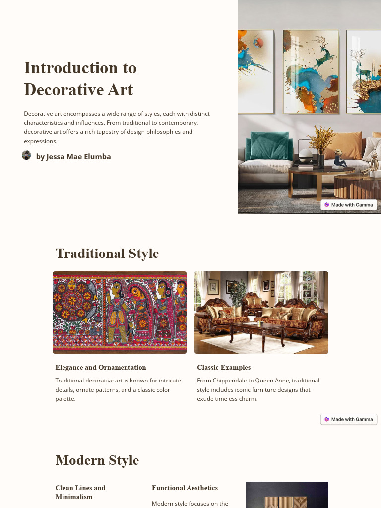 Introduction to Decorative Art | PDF | Minimalism | Art Deco