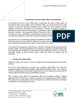 Déforestation Et Destruction de Forêts À Haute Valeur de Conservation