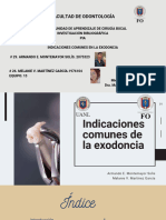 E13 - Indicaciones Comunes en La Exodoncia
