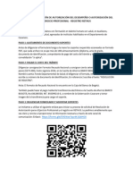 Tramite de Resolución de Autorización Del Desempeño o Autorización Del Ejercicio Profesional..