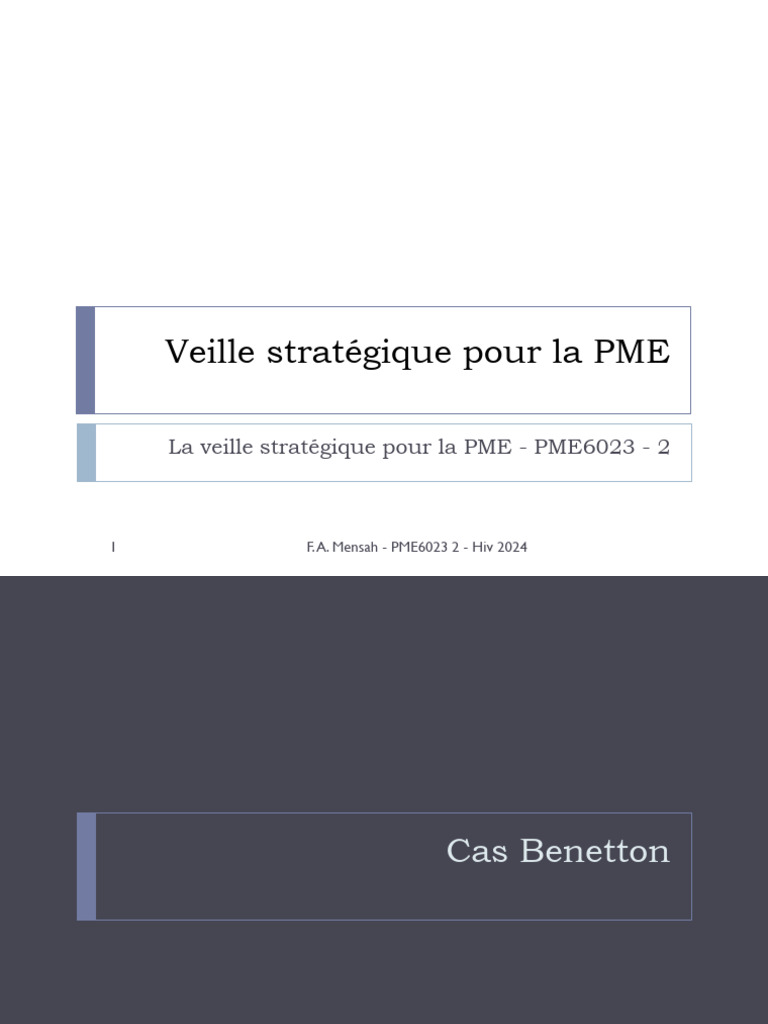 Veille stratégique pour PME : Guide essentiel | PDF