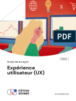 User Experience (UX) Part 1 Lesson Script - French