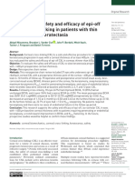 Evaluating The Safety and Efficacy of Epi-Off Corneal Cross-Linking in Patients With Thin Corneas Due To Keratectasia 2023