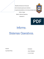 Informe Sistemas Opertivos I
