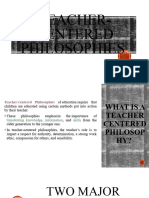 Teacher Centered Philosophies
