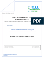 RAPPORT DE STAGE A Lire