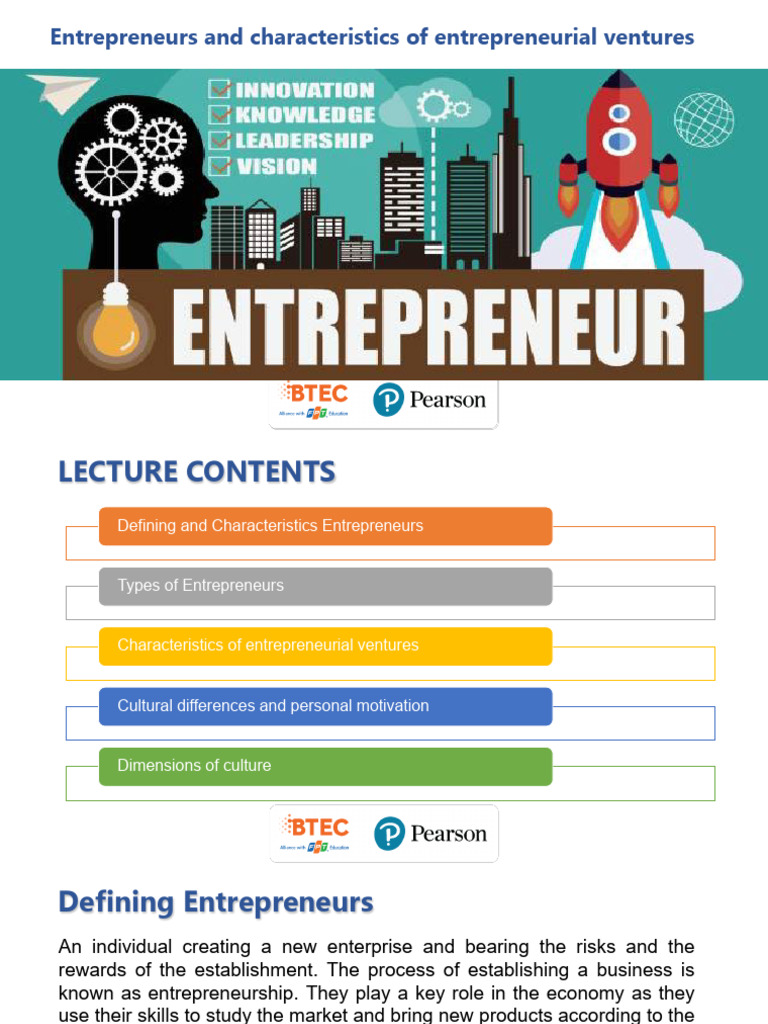 Characteristics Of Successful Entrepreneurs Pdf Entrepreneurship