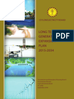 9.1. CEB Long Term Generation Expansion Plan 2015-2034