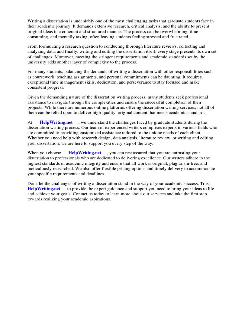 Dissertation Writing Support Services | PDF | Thesis | Panama