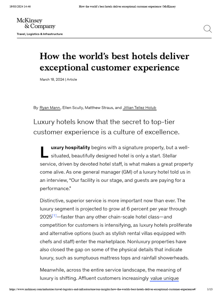 Photo inspiration: Exclusive Hotel Services And Experiences Reference: Luxury Hotels Cultivating Service Excellence Pdf