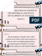 The Construction of Gender in The Historical and Social Development of Societiesgroup 2