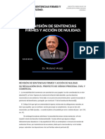 REVISIÓN DE SENTENCIAS FIRMES Y ACCIÓN DE NULIDAD. - Fundesi