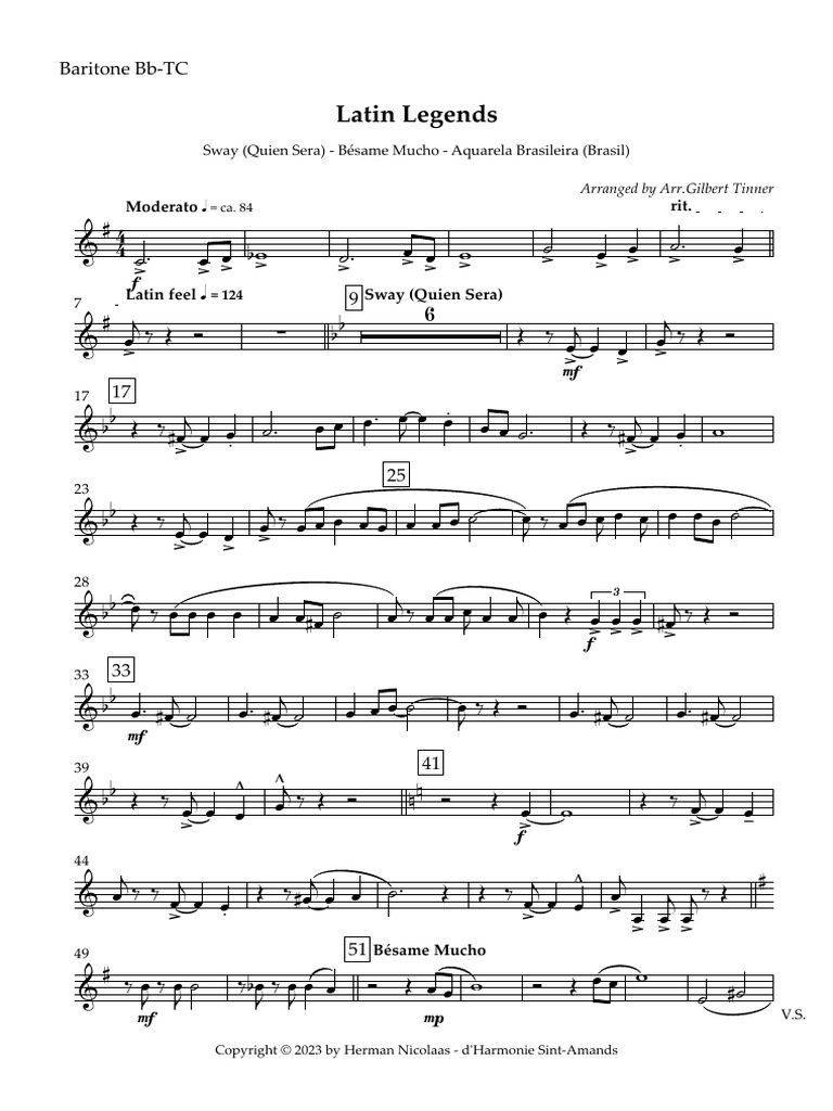 Latin Legends - Baritone BB-TC | PDF