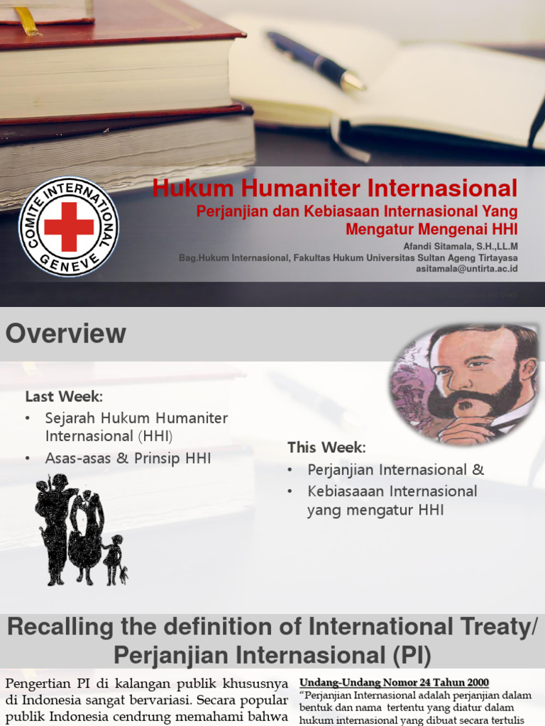 Perjanjian dan Kebiasaan Hukum Humaniter | PDF
