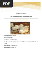 Broiler Production S.B.a - Agricultural Science