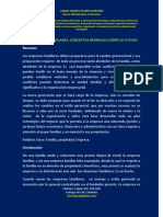 Las Empresas Familiares Conceptos Generales Sobre Su Futuro