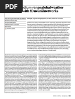 Accurate Medium-Range Global Weather Forecasting With 3D Neural Networks