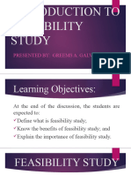 Introduction To Feasibility Study