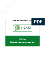 Excel Poziom Srednio Zaawansowany Materialy Szkoleniowe Zab