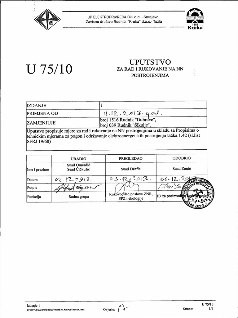 Uputstvo Za Rad Na NN Postr PDF
