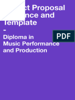 Project Proposal Guidance and Template Diploma in Music