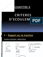 Chapitre 4 - Critères D - Écoulement