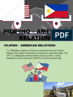 Filipino American Relations