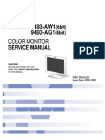 MODEL: 9493-AW1 9493-AG1: Color Monitor