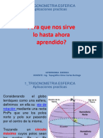 Para Que Nos Sirve Lo Hasta Ahora Aprendido?: 1 - Trigonometria Esferica Aplicaciones Practicas