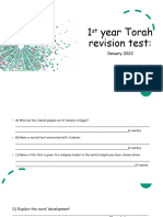 1st Year Torah Revision Test