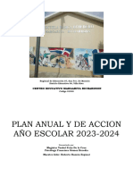 Plan Anual Del Centro Educativo 2023-2024