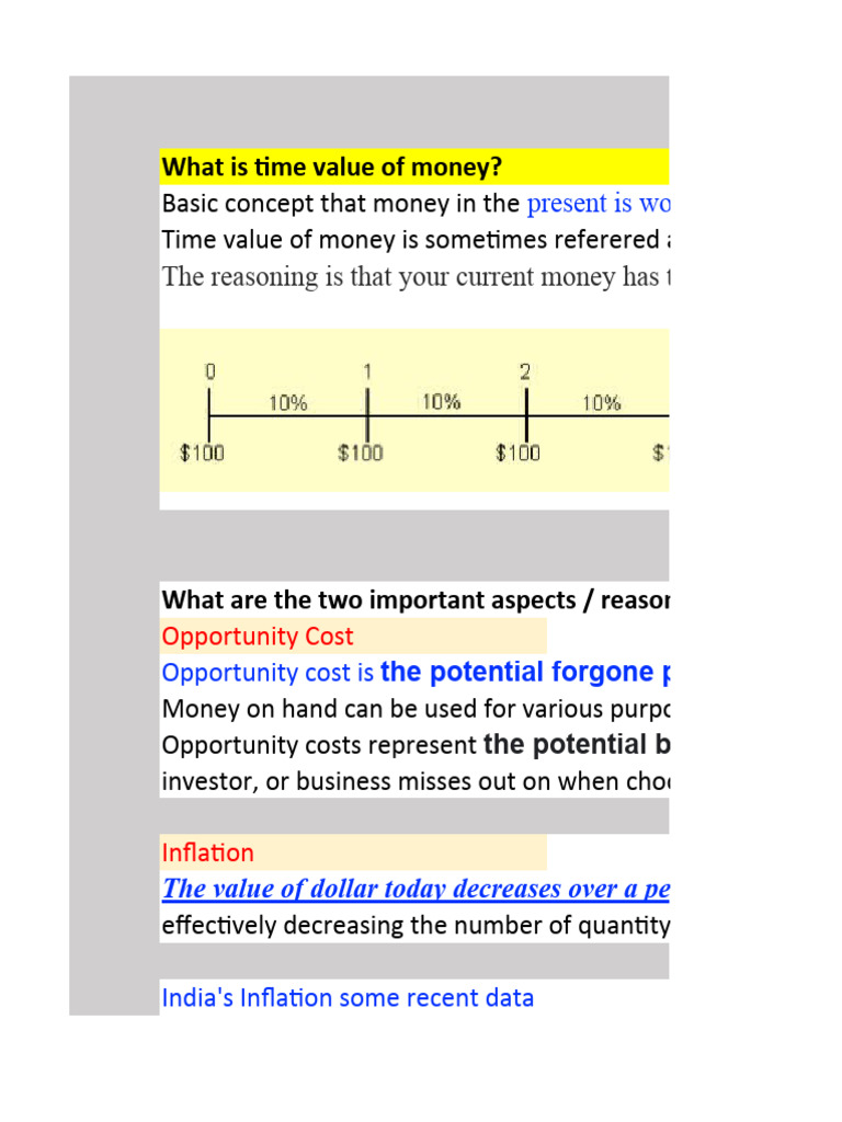 Time Value of Money Explained | PDF | Time Value Of Money | Present Value