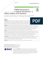 The Use of The PARIHS Framework in Implementation Research and Practice