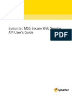Symantec MSS Secure Web Service API Users Guide