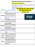 Tabela de Produção - TCC1