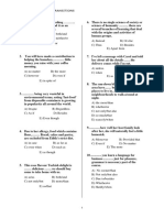 Conjunctions and Transitions Exercises