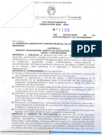 Ley Departamental de Apicultura - 1135